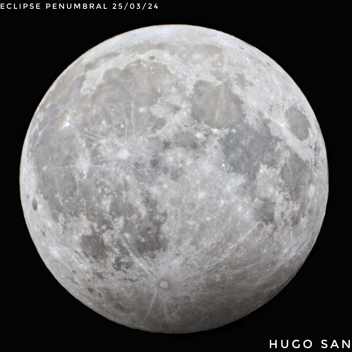 Hugo San: Así se vio el máximo del eclipse penumbral de este lunes