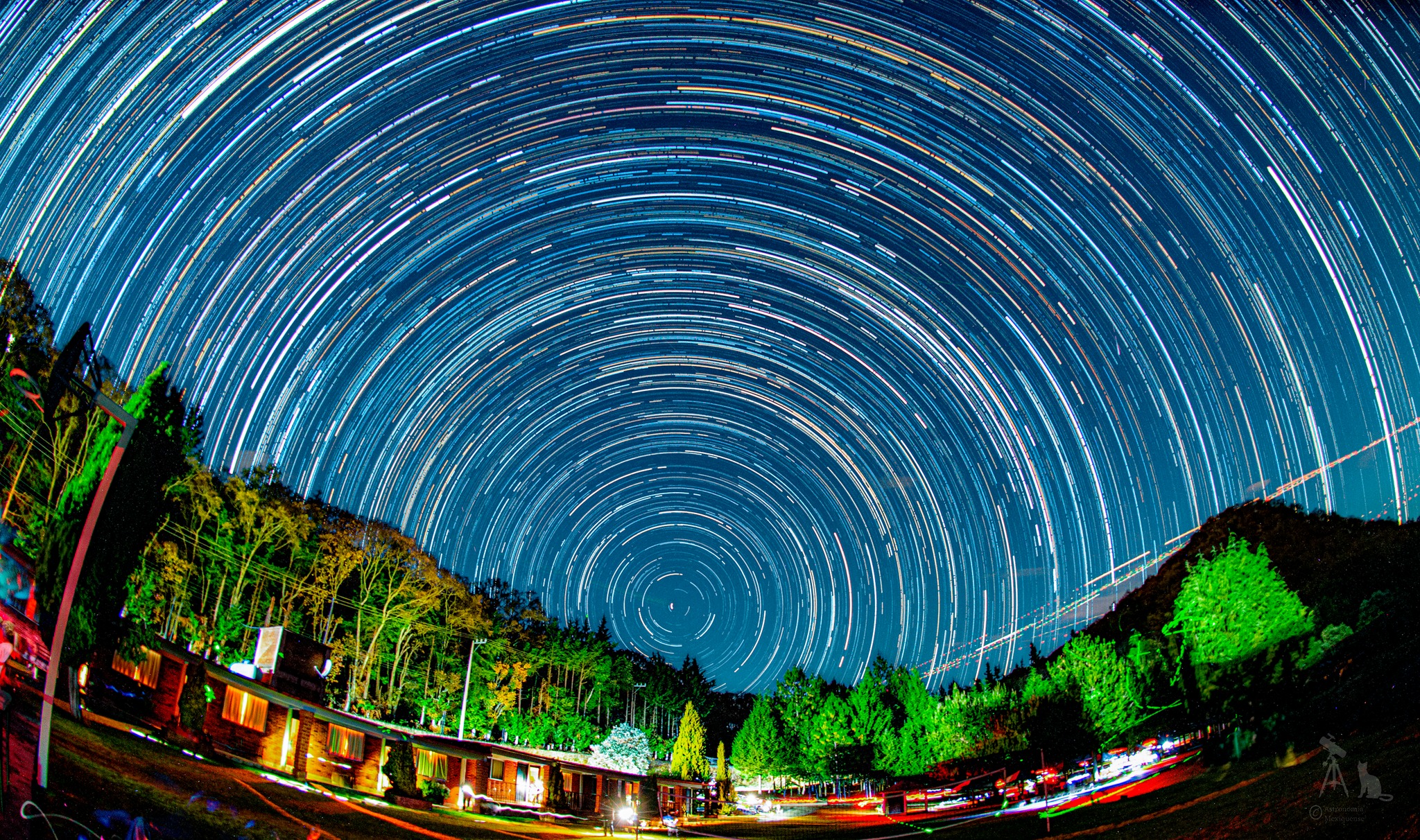 Trazos estelares circumpolares