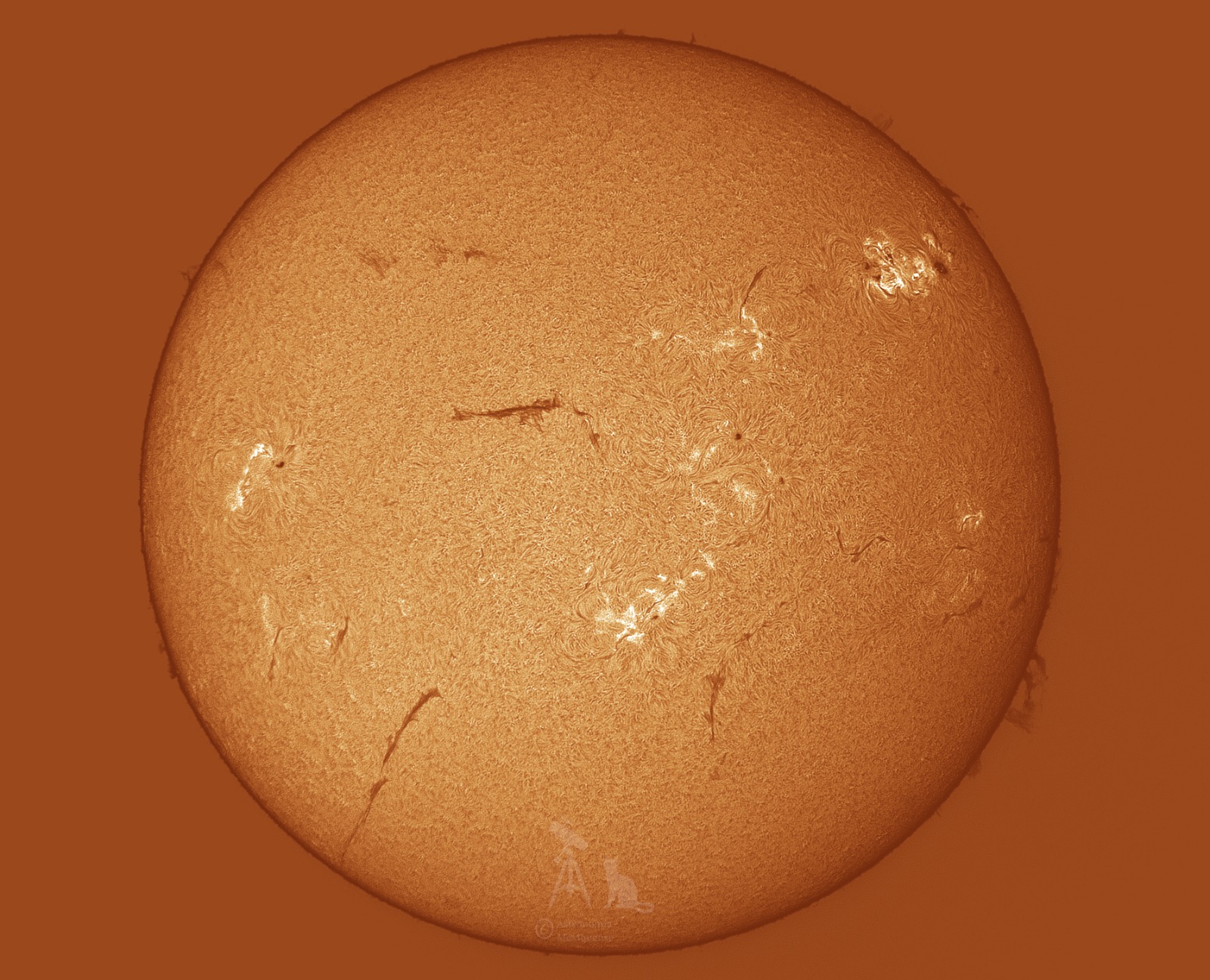 El sol visto a través del filtro H-Alfa