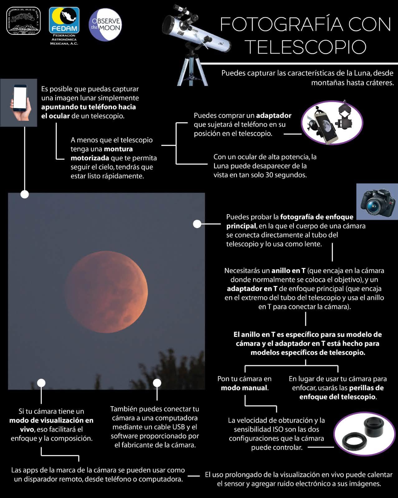 ¿Quieres tomar una FOTOGRAFÍA de la Luna? ✨✨